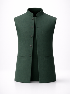 Green Blended Waistcoat