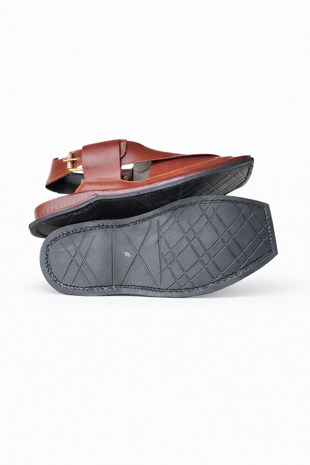 Zalmi Burgundy Brown Chappal - Image 6