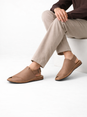 Golden-Matt Classic Charsadda Chappal