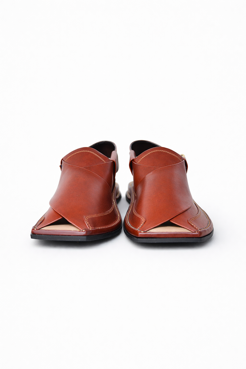 Zalmi Burgundy Brown Chappal - Image 3