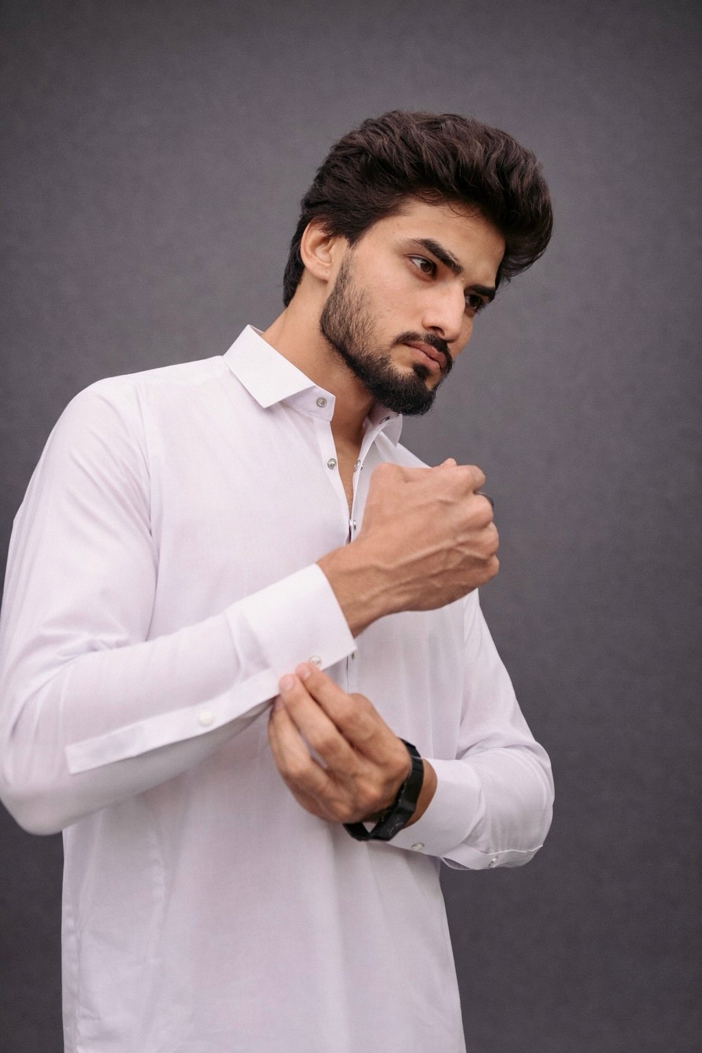 Royal White Cotton Kameez Shalwar - Image 4