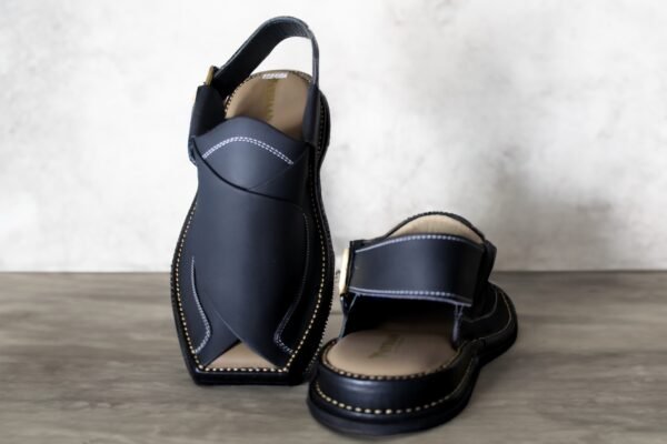 Black-Zalmi Peshawari Chappal