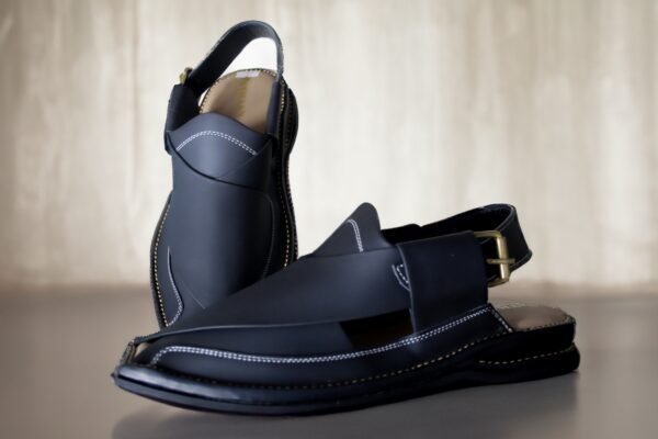 Black-Zalmi Peshawari Chappal - Image 3