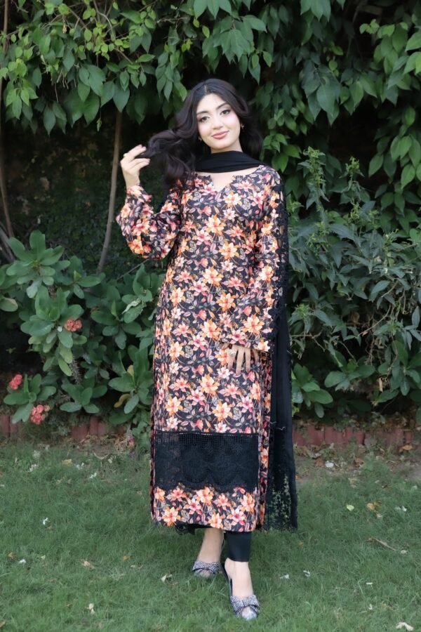 Shafaq – A Sunset Dream in Lawn 🌅
(Premium 3PC | Embroidered Lawn Suit) - Image 11
