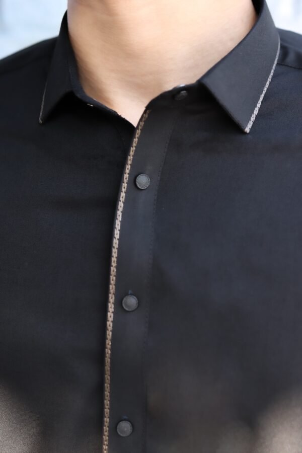 Black Premium BreezeLight Fabric Kameez Shalwar - Image 5