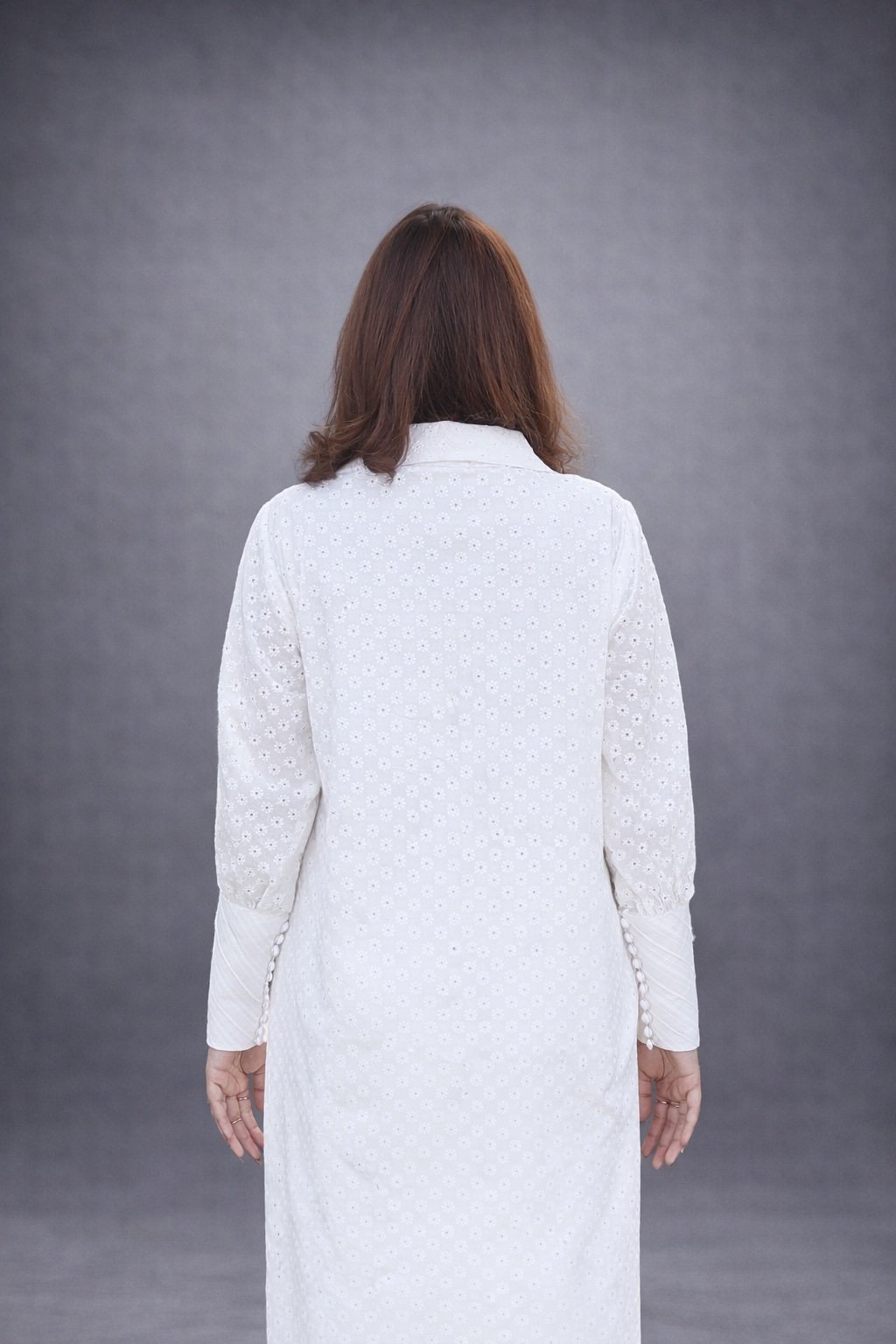 Noor-Haya 3PC Royal Chikan Kari dress with delicate embroidered Dupatta - Image 9