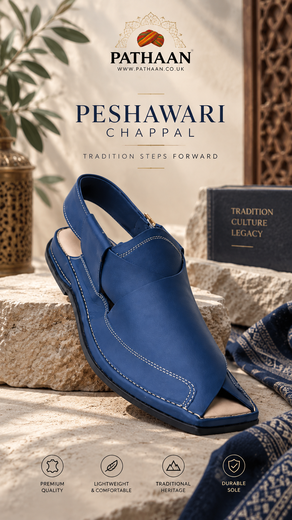 Blue-Zalmi Special Peshawari Chappal